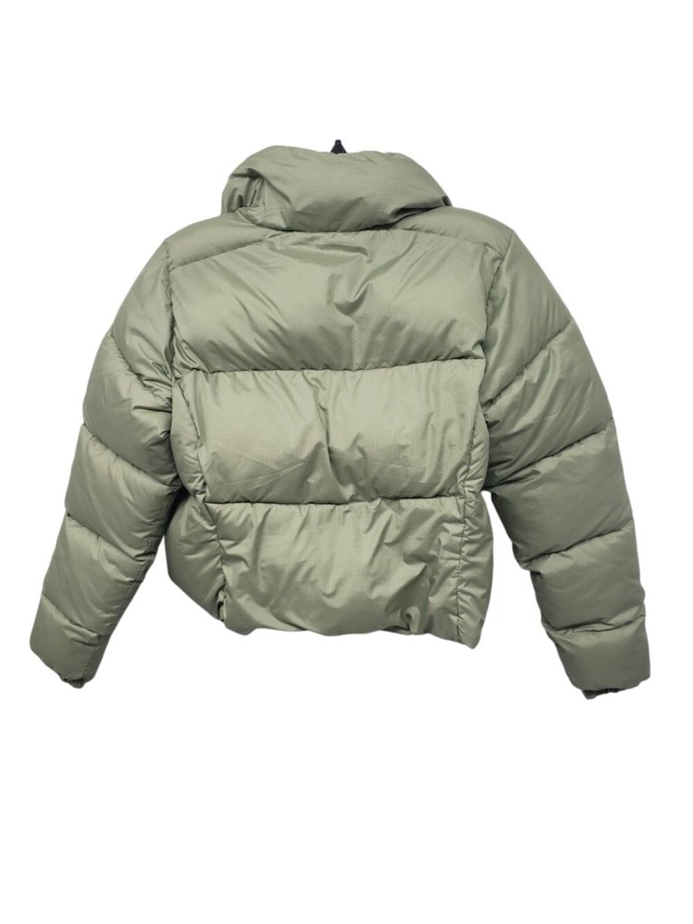 Columbia Sage Green Cropped Puffer Jacket Womens S Small Cute - Picture 3 of 11